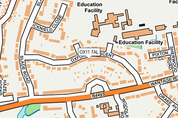 OX11 7AL map - OS OpenMap – Local (Ordnance Survey)