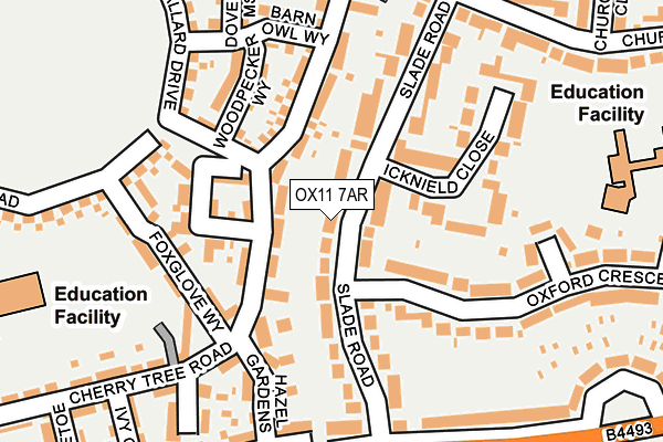 OX11 7AR map - OS OpenMap – Local (Ordnance Survey)