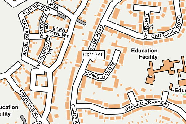 OX11 7AT map - OS OpenMap – Local (Ordnance Survey)