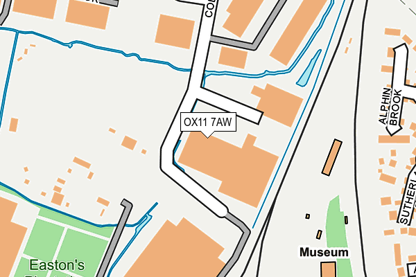 OX11 7AW map - OS OpenMap – Local (Ordnance Survey)