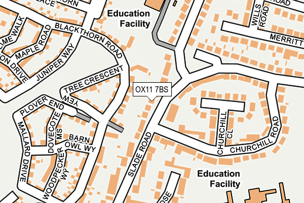 OX11 7BS map - OS OpenMap – Local (Ordnance Survey)