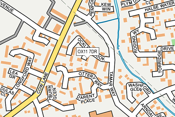 OX11 7DR map - OS OpenMap – Local (Ordnance Survey)