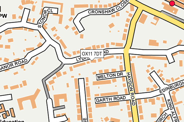 Map of VODBERRY LTD at local scale