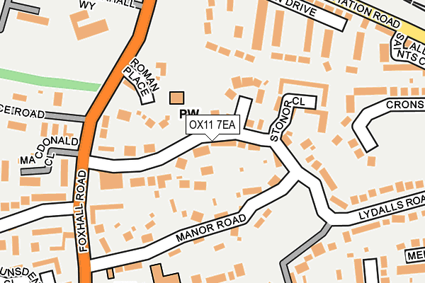 OX11 7EA map - OS OpenMap – Local (Ordnance Survey)