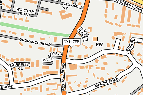 OX11 7EB map - OS OpenMap – Local (Ordnance Survey)