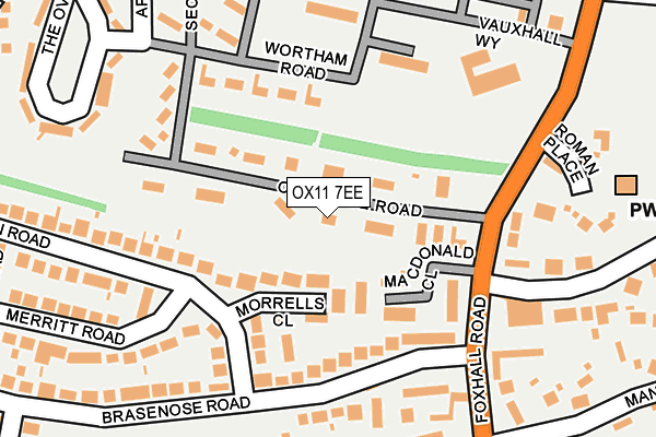 OX11 7EE map - OS OpenMap – Local (Ordnance Survey)