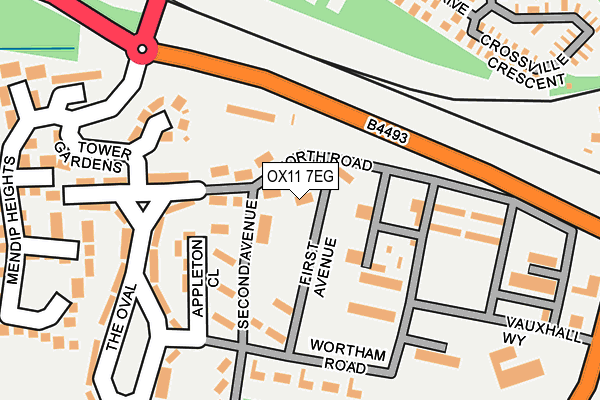 OX11 7EG map - OS OpenMap – Local (Ordnance Survey)