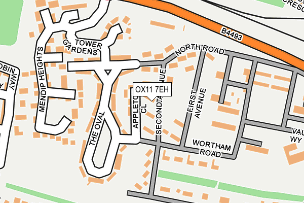 OX11 7EH map - OS OpenMap – Local (Ordnance Survey)