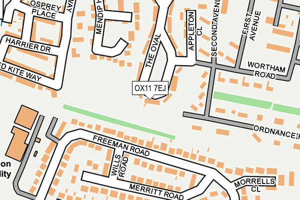 OX11 7EJ map - OS OpenMap – Local (Ordnance Survey)