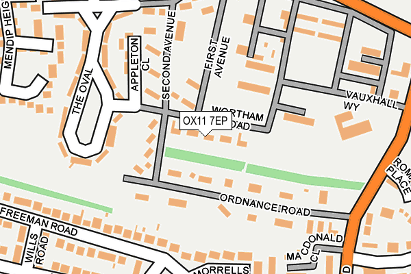 OX11 7EP map - OS OpenMap – Local (Ordnance Survey)