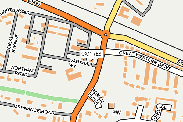 OX11 7ES map - OS OpenMap – Local (Ordnance Survey)