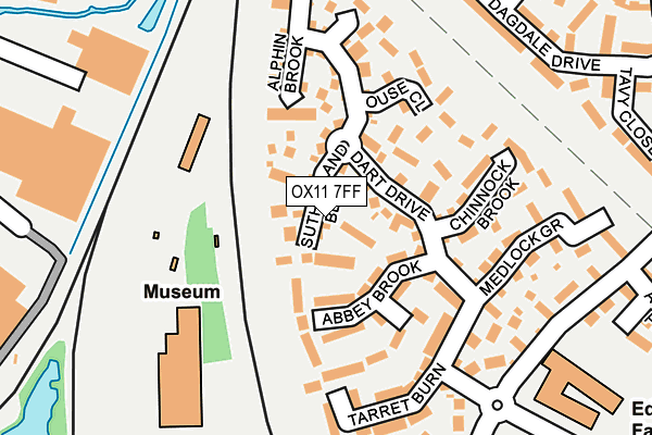 OX11 7FF map - OS OpenMap – Local (Ordnance Survey)