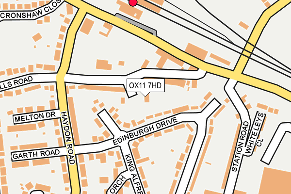 OX11 7HD map - OS OpenMap – Local (Ordnance Survey)