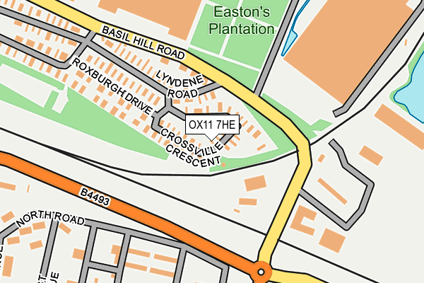 OX11 7HE map - OS OpenMap – Local (Ordnance Survey)