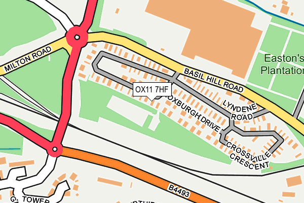 OX11 7HF map - OS OpenMap – Local (Ordnance Survey)