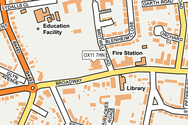 OX11 7HN map - OS OpenMap – Local (Ordnance Survey)