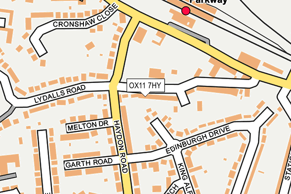 OX11 7HY map - OS OpenMap – Local (Ordnance Survey)