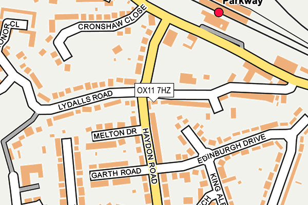 OX11 7HZ map - OS OpenMap – Local (Ordnance Survey)