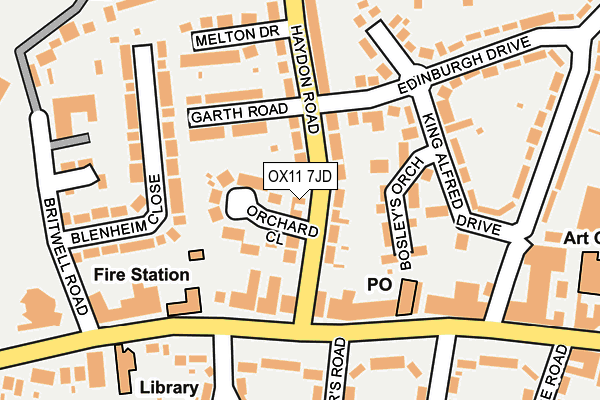 OX11 7JD map - OS OpenMap – Local (Ordnance Survey)