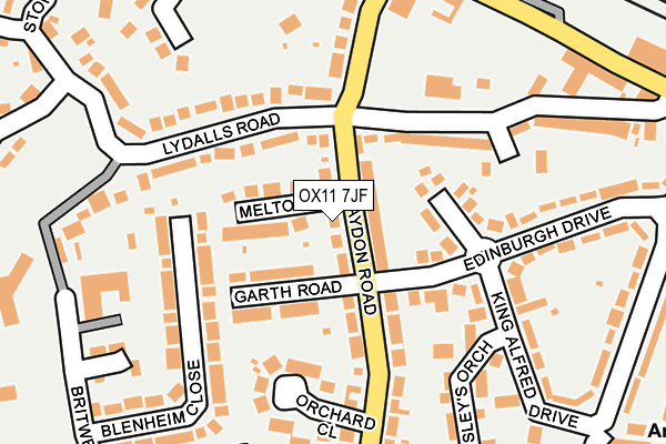 OX11 7JF map - OS OpenMap – Local (Ordnance Survey)