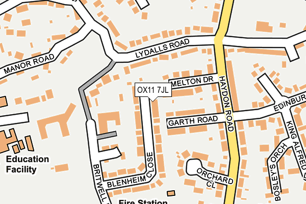 OX11 7JL map - OS OpenMap – Local (Ordnance Survey)