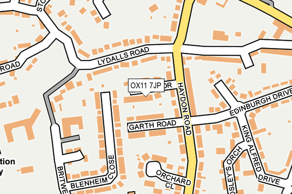 OX11 7JP map - OS OpenMap – Local (Ordnance Survey)