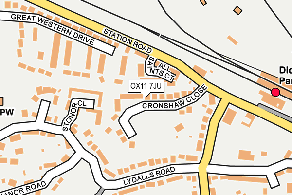 OX11 7JU map - OS OpenMap – Local (Ordnance Survey)