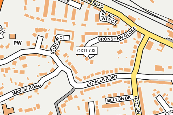 OX11 7JX map - OS OpenMap – Local (Ordnance Survey)