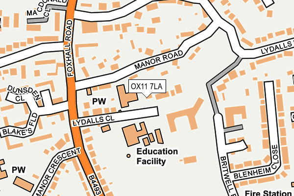 OX11 7LA map - OS OpenMap – Local (Ordnance Survey)