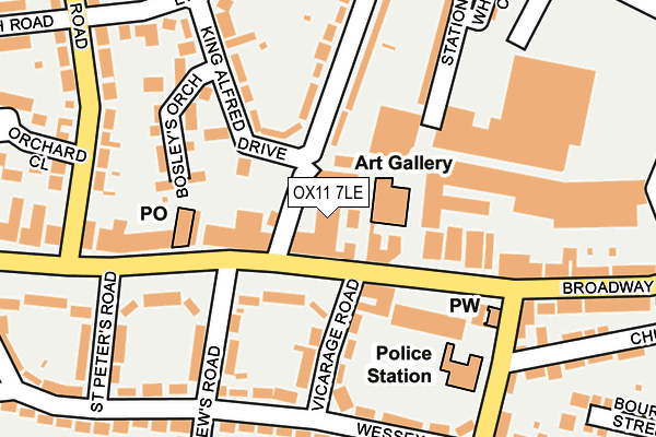 OX11 7LE map - OS OpenMap – Local (Ordnance Survey)