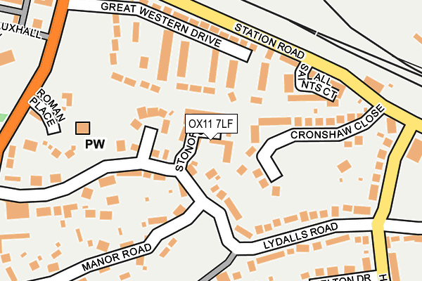 OX11 7LF map - OS OpenMap – Local (Ordnance Survey)