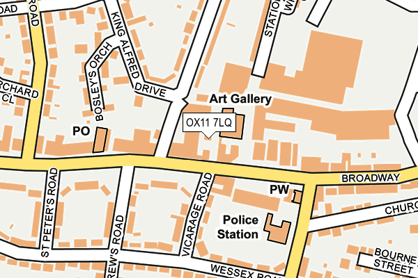 OX11 7LQ map - OS OpenMap – Local (Ordnance Survey)