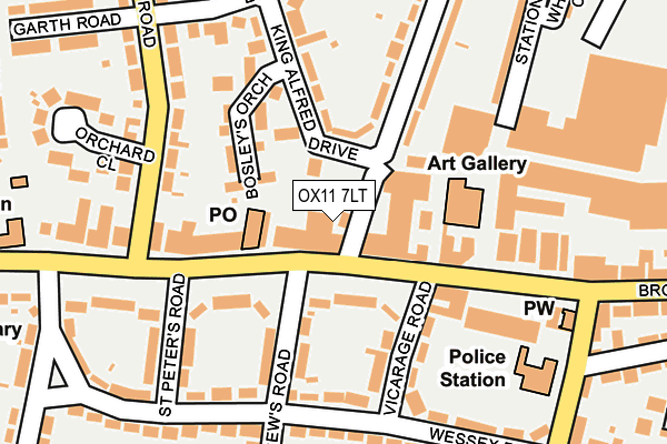 OX11 7LT map - OS OpenMap – Local (Ordnance Survey)