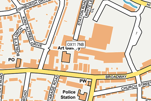 OX11 7NB map - OS OpenMap – Local (Ordnance Survey)