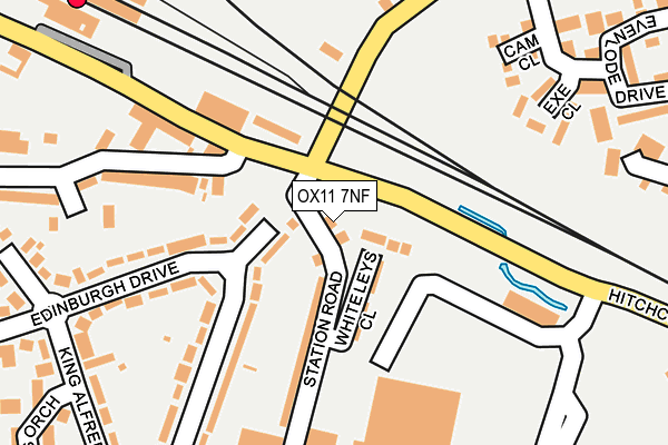 OX11 7NF map - OS OpenMap – Local (Ordnance Survey)