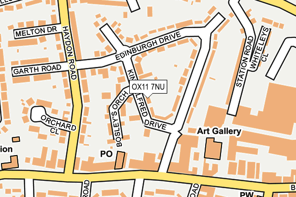 OX11 7NU map - OS OpenMap – Local (Ordnance Survey)