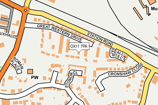 OX11 7PA map - OS OpenMap – Local (Ordnance Survey)