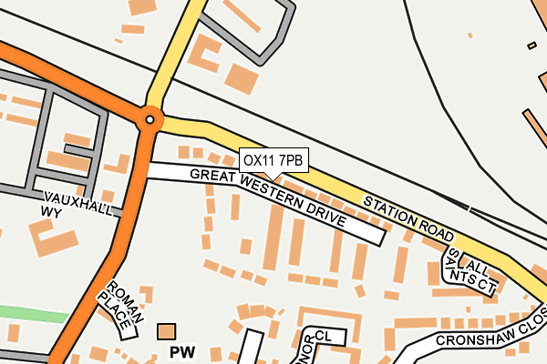 OX11 7PB map - OS OpenMap – Local (Ordnance Survey)
