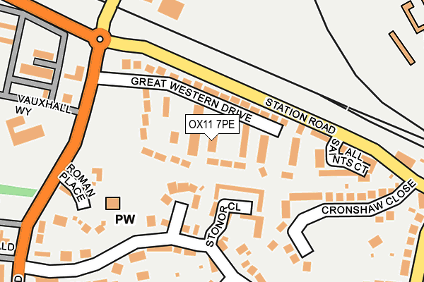 OX11 7PE map - OS OpenMap – Local (Ordnance Survey)