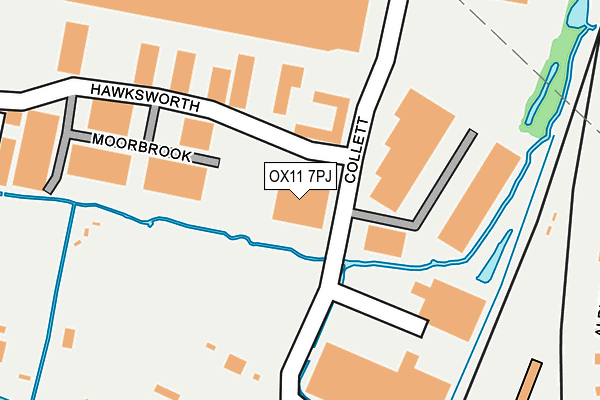 OX11 7PJ map - OS OpenMap – Local (Ordnance Survey)