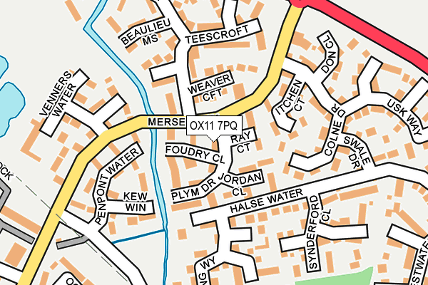 OX11 7PQ map - OS OpenMap – Local (Ordnance Survey)