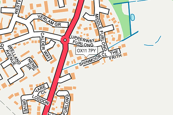 OX11 7PY map - OS OpenMap – Local (Ordnance Survey)