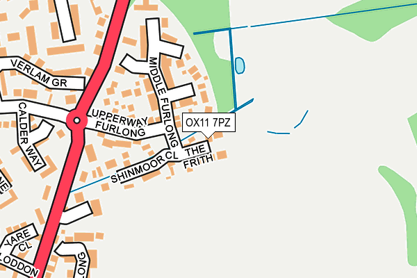 OX11 7PZ map - OS OpenMap – Local (Ordnance Survey)