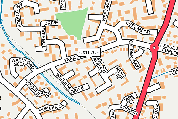 OX11 7QF map - OS OpenMap – Local (Ordnance Survey)