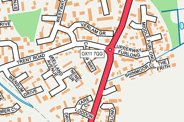 OX11 7QG map - OS OpenMap – Local (Ordnance Survey)