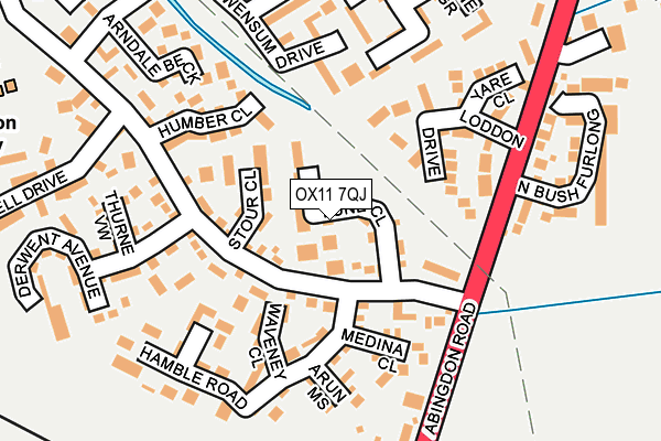 OX11 7QJ map - OS OpenMap – Local (Ordnance Survey)