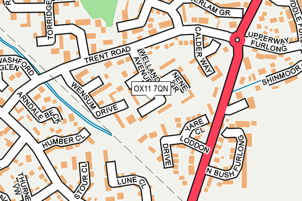 OX11 7QN map - OS OpenMap – Local (Ordnance Survey)