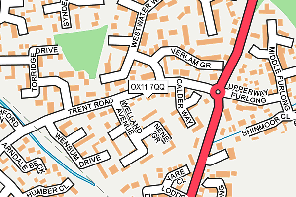 OX11 7QQ map - OS OpenMap – Local (Ordnance Survey)
