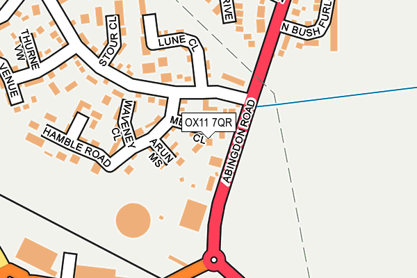 OX11 7QR map - OS OpenMap – Local (Ordnance Survey)