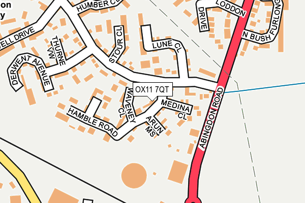 OX11 7QT map - OS OpenMap – Local (Ordnance Survey)